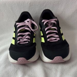 Adidas Kids Black and Yellow Sneakers